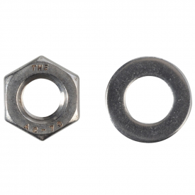 Hex Nuts + Washers – Stainless Steel M12 (Pack 6)