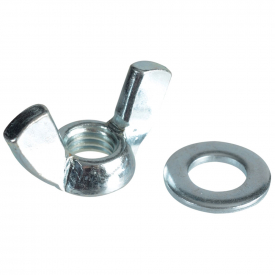 Wing Nuts + Washers – Zinc Plated M8 (Pack 8)