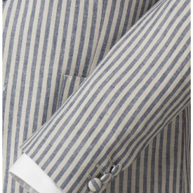 Gibson Blue and White Stripe Jacket Blue