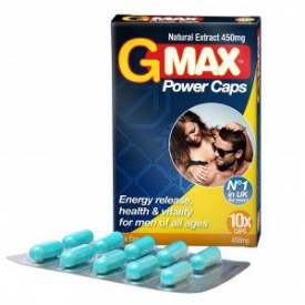 G-Max – 10 Power Capsules – For Energy, Power & Endurance – Herbal & Natural – Supplement for Performance Enhancement – Trusted by Thousands of Men