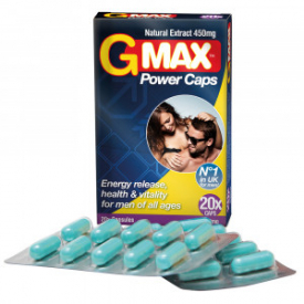 G-Max – 20 Power Capsules – For Energy, Power & Endurance – Herbal & Natural – Supplement for Performance Enhancement – Trusted by Thousands of Men