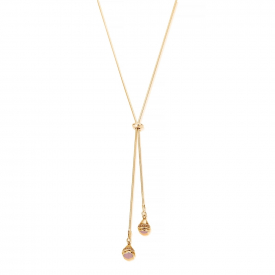 ChloBo GN2068 Divine Destiny Gold Tone Necklace