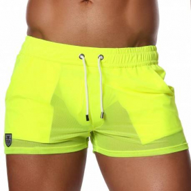 TOF Paris Happy Mesh Shorts – Neon Yellow L