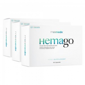 maxmedix HemaGo Pills – Natural Dietary Supplement – Fibre – Calcium – 60 Capsules – ShytoBuy – 3 Pack