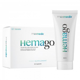 maxmedix HemaGo Pills & Cream – Soothing Combo For Piles – Natural Aid For The Symptoms Of Piles – Gently Supports The Digestive System