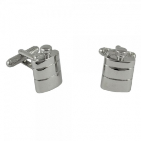 Hip Flask Novelty 3D Cufflinks