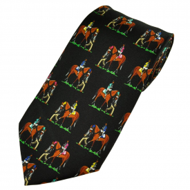 Horses on Parade Horse Racing Novelty Tie