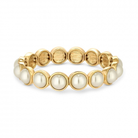 Gold Plated Double Link Stretch Bracelet