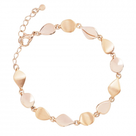 Gold Polished And Satin Bracelet