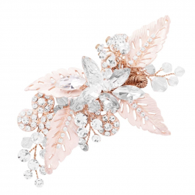 Molly Rose Gold Leaf And Navette Circle Clip