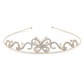Rose Gold Butterfly Childrens Tiara