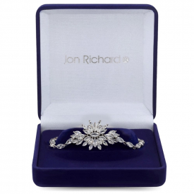 Silver Plated Cubic Zironia Bracelet – Gift Boxed