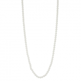 White Pearl Long Necklace