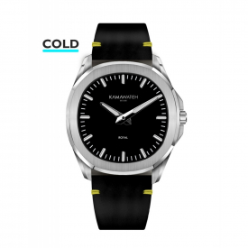 Kamawatch Miami KWPM34 Royal Black Suede Strap Wristwatch