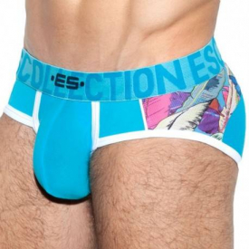 ES Collection Leaves Combi Brief – Turquoise L