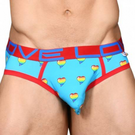 Andrew Christian Love Pride Heart Rainbow Brief XS