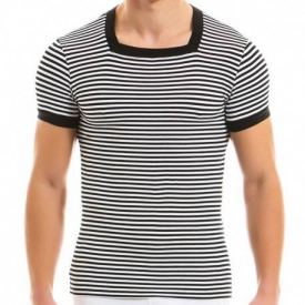 Modus Vivendi Marine Squared-Neck T-Shirt – Black XL