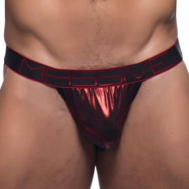 Andrew Christian Massive Hotness Jock – Metallic Red S ON SALE