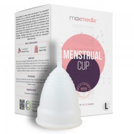 maxmedix Menstrual Cup – BPA free – Reusable Period Cup – 100% Medical Grade Silicone – 2 Pack