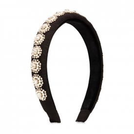 Black Pearl Embellished Headband