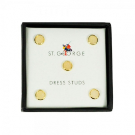 Mother of Pearl & Gilt Shirt Dress Studs