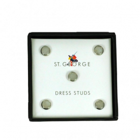 Mother of Pearl & Silver Shirt Dress Studs
