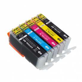 Non-OEM PGI-570 & CLI-571 XL 5 Ink Multipack for Canon B/B/C/M/Y