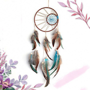 Boho Dream Catcher Handmade Gift Wall Hanging Decor Art Ornament Crafts Circle Feather For Kids Bedroom Wedding Festival 2080cm Lightinthebox