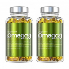 WeightWorld Omega3 – Innovative Vegan Omega-3 Supplement – 2 Packs