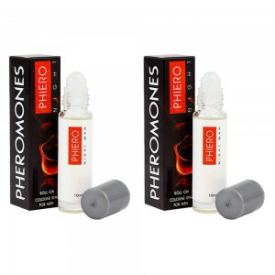 Night Pheromones for Men – Roll-On Scent for Seduction – 10ml Potent Topical Application – 2 Pack