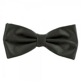 Plain Dark Grey Bow Tie