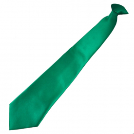 Plain Emerald Green Clip-On Tie