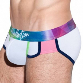 ES Collection Prismas Waistband Brief – White XXL