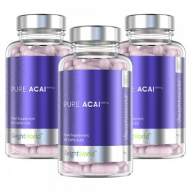 Pure Acai Capsules 1500mg 60 Capsules – Pure Acai Berry Supplement, Rich In Antioxidants For Immunity & Vitality, Vegan & Keto Formula – 3 Pack