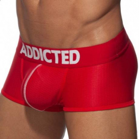 Addicted Push Up Mesh Trunks – Red M