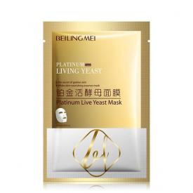 platinum live yeast mask hyaluronic moisturizing hydrating collagen masks anti-aging skin care facial mascarilla black face mask