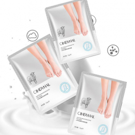 Goat Milk essence Strengthen Firming Whitening and rejuvenating Anti-Aging Easy absorb Remove calluses Foot mascarilla wholesale foot mask