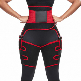 3 in 1 Women Hot Sweat Slim Thigh Trimmer Leg Shapers Push Up Waist Trainer Pants Fat Burn Neoprene Heat Compress Slimming belt