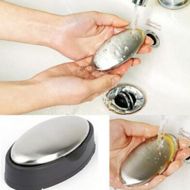 Stainless Steel Soap Shape Deodorize Smell from Hands Retail Eliminating Kitchen Bar bathroom Soap Useful Tools Smell Soap Bar
