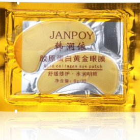 sheet patch hydrate 24k gold powder crystal collagen easy absorb anti puffiness and aging mascarilla skin and face care wholesale eye masks