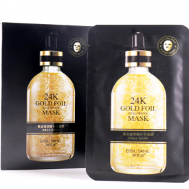 Easy absorb 24K gold foil Deep into the skin base Oil-Control Remove Freckle Black Face Skin Care Mascarilla Wholesale face mask