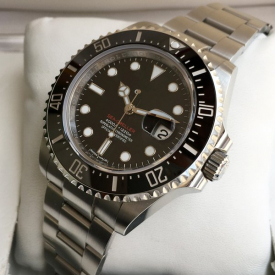 High Quality Asian Watch 2813 Sports Automatic Mechanical Luxury Men's Accessories 43mm Black Dial Ceramic Bezel Silver Stainless Steel Strap Sapphire Glass