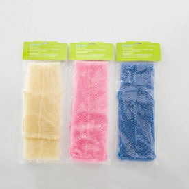 Double-Handle Long Pull back Strip Scrubbing Towel, Strong Dust Removal Scrubbing Bath Flower Sponge Poufs Towel Net Bath ball Free Delivery