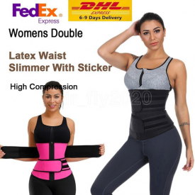 US Stock! Waist Trainer Reducing Shapers Slimming Trimmer Belt Body Shaper Neoprene Tummy Shapewear Steel Bones Woman Cincher Corset