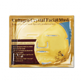 Gold Bio Collagen Facial Mask Crystal Gold Powder Collagen Facial Mask Moisturizing Anti-aging gold Face Mask Skin Care tools