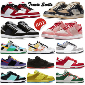 New shadow TRD QS Chunky Dunky Platform Low skateboard Sean Chicago Travis Scotts University red women men Running shoes Sports Sneakers