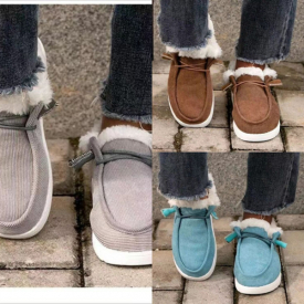 ISEXZ New Women's MidMid Boots Snow Ankle winter boot cotton kid Winter Warm Heels Booties Foldable Thickened Cotton Shoes Woman