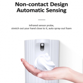 USAMS Auto 5CM Sensing infrared Foaming Induction Foam Wall Dispenser For Sanitation