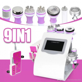 super 9 In 1 Unoisetion Cavitation Radio Frequency Vacuum Cold Photon Shaping Laser Slimming Machine 6 Big 2 Small