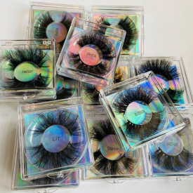 2022 makeup tool quality Newest Fluffy Eyelashes 25mm Mink Eyelashes Mink Lashes Bulk 3D